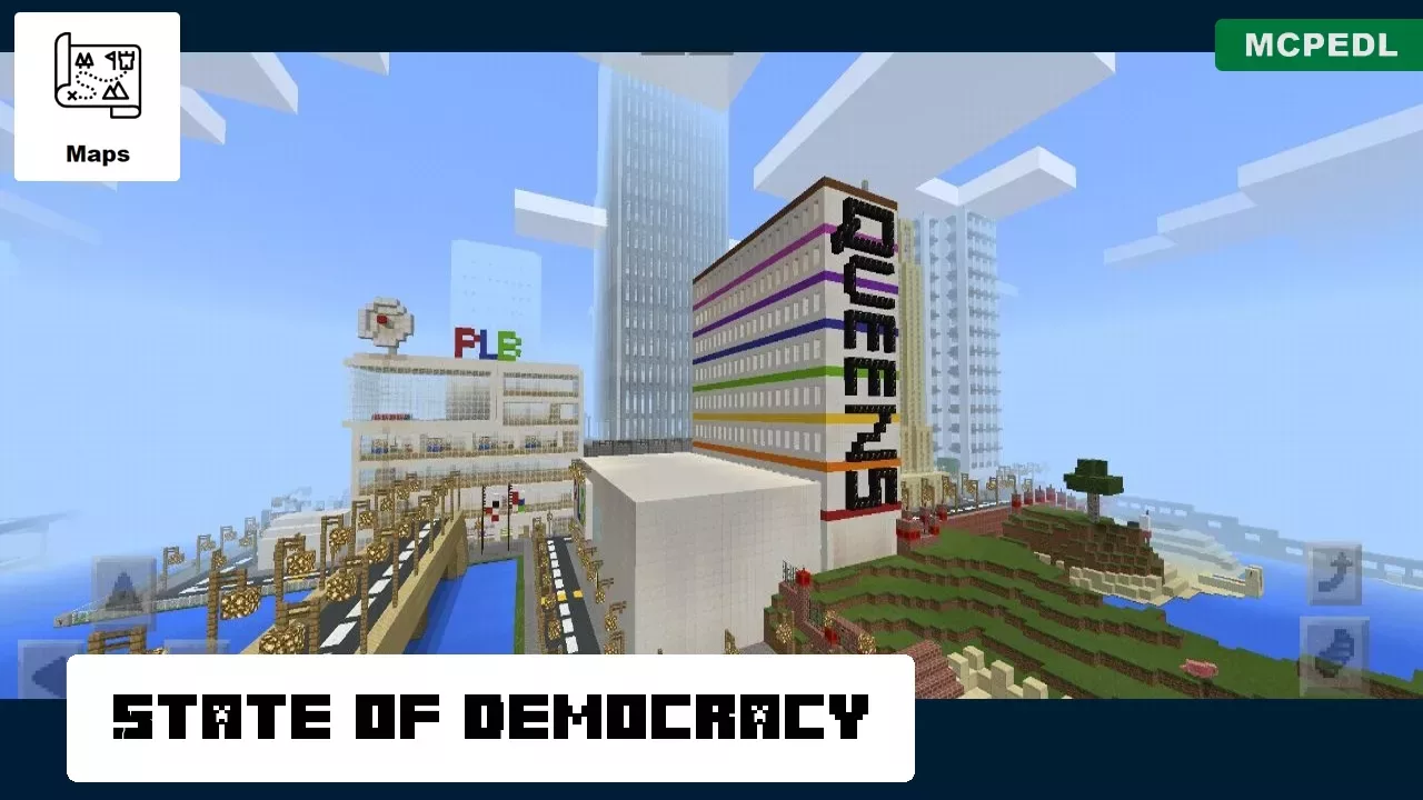 Democracy from USA Map for Minecraft PE