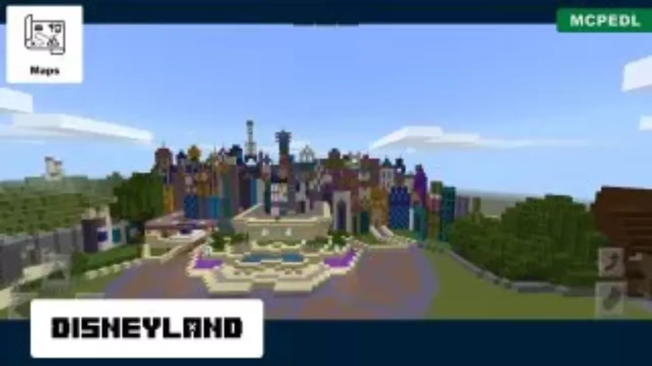 Disneyland from Disney Castle Map for Minecraft PE