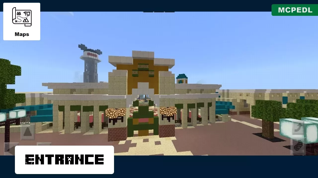 Entrance from Paris Map for Minecraft PE