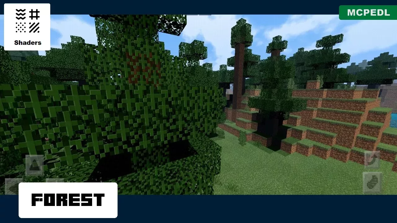 Forest from Parallax Shader for Minecraft PE