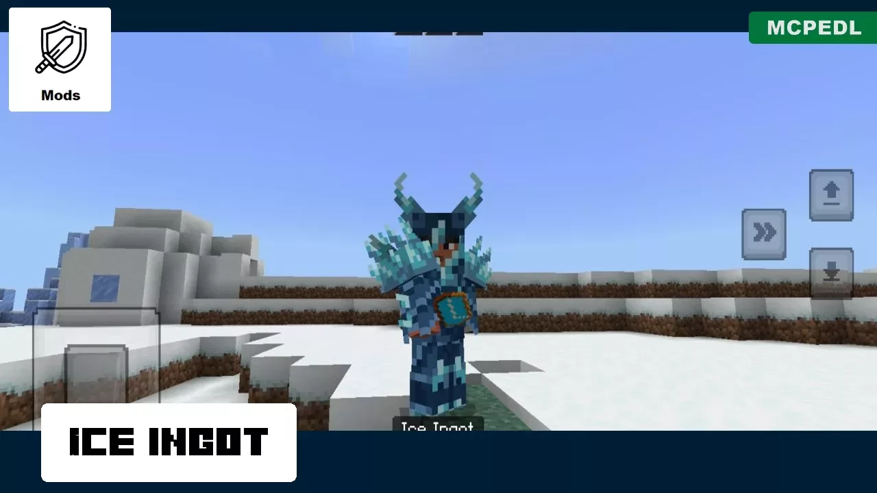 Ice Ignot from Frost Sword Mod for Minecraft PE