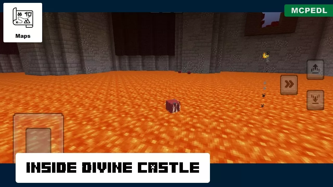 Inside from Giant Castle Map for Minecraft PE