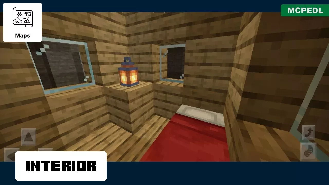 Interior from Cave Village Map for Minecraft PE