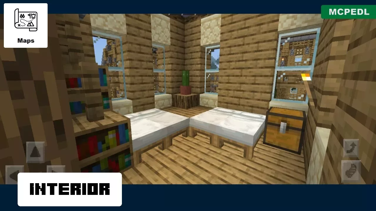 Interior from Fantasy Village Map for Minecraft PE