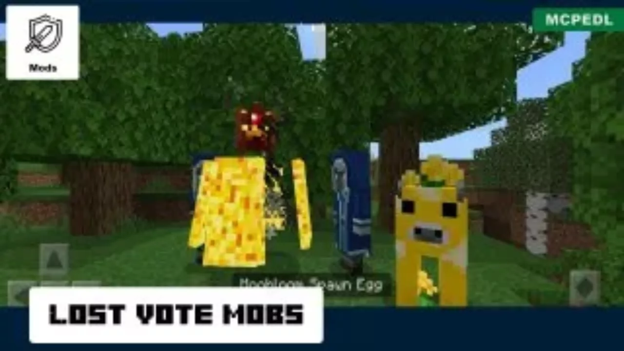 Lost Vote from Removed Mobs Mod for Minecraft PE