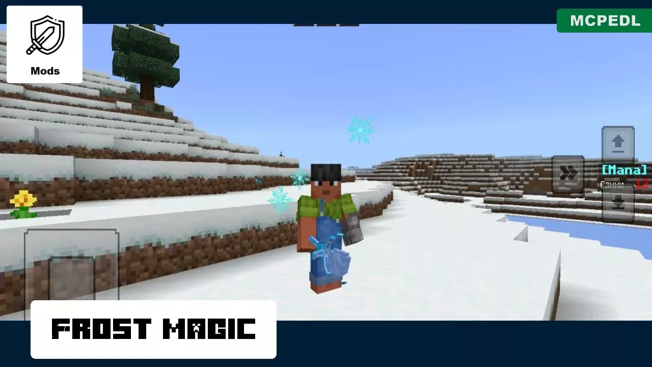 Magic from Frost Sword Mod for Minecraft PE