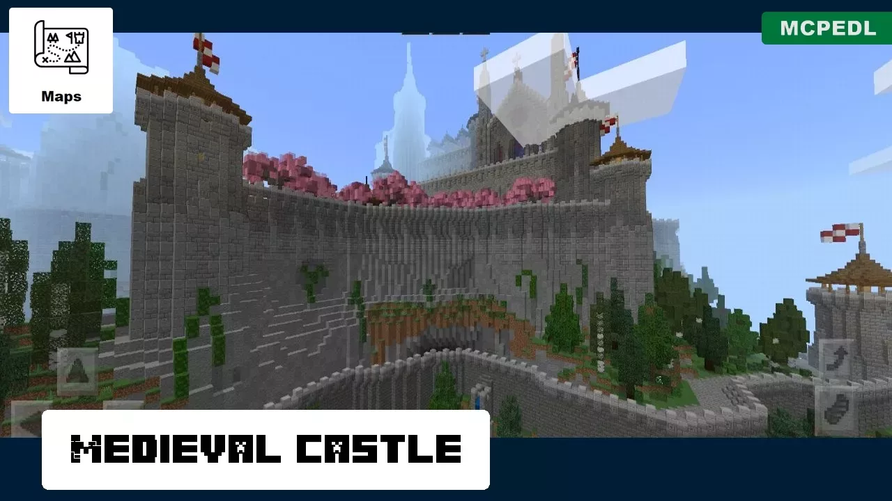 Medieval Castle from Castle Rooms Map for Minecraft PE