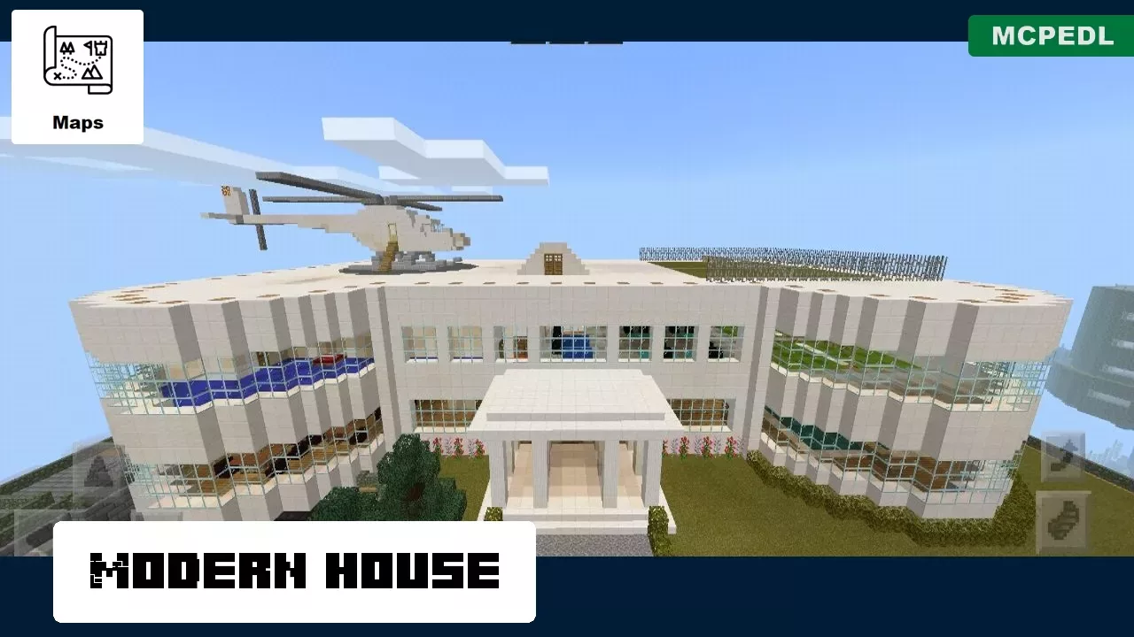 Modern House from Mesa Village Map for Minecraft PE