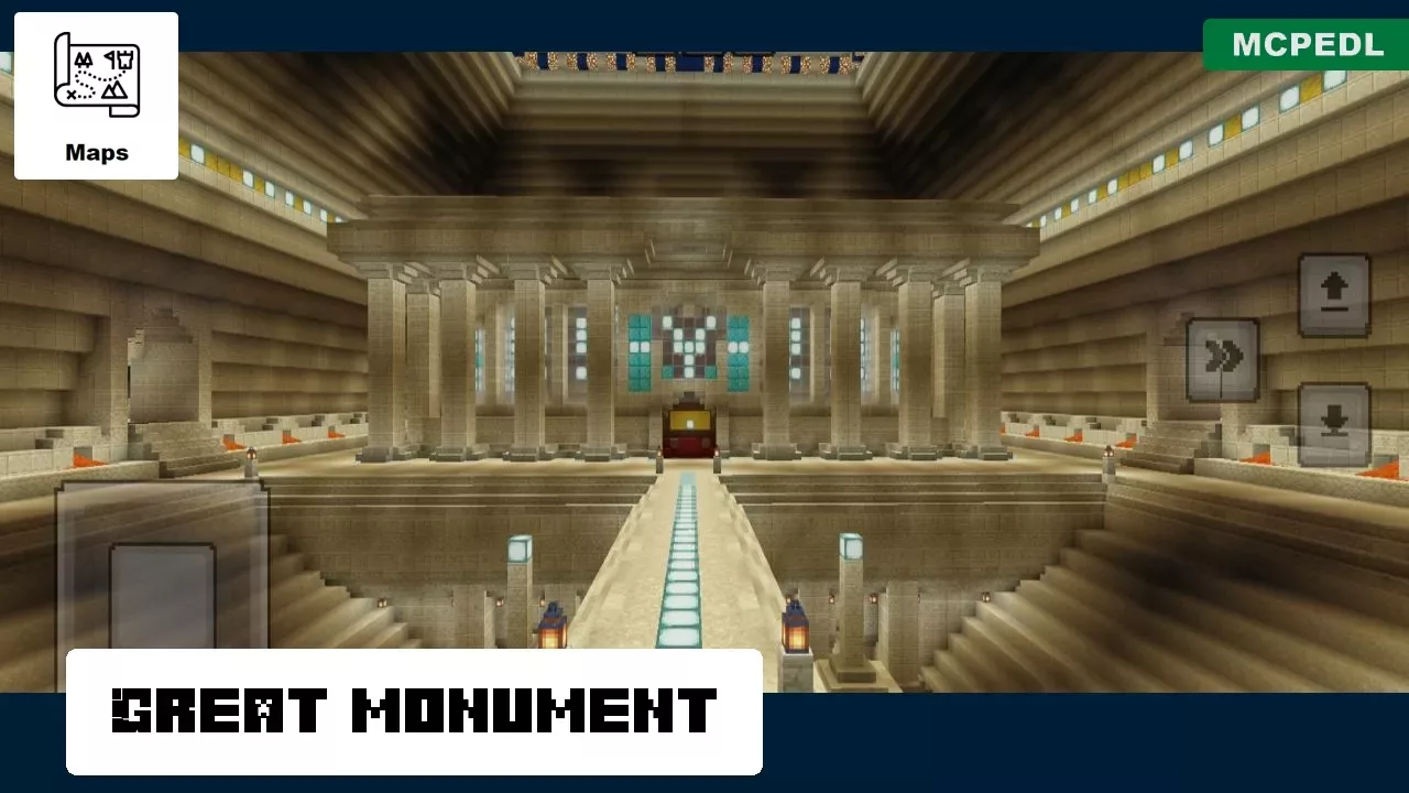 Monument from Egypt Map for Minecraft PE