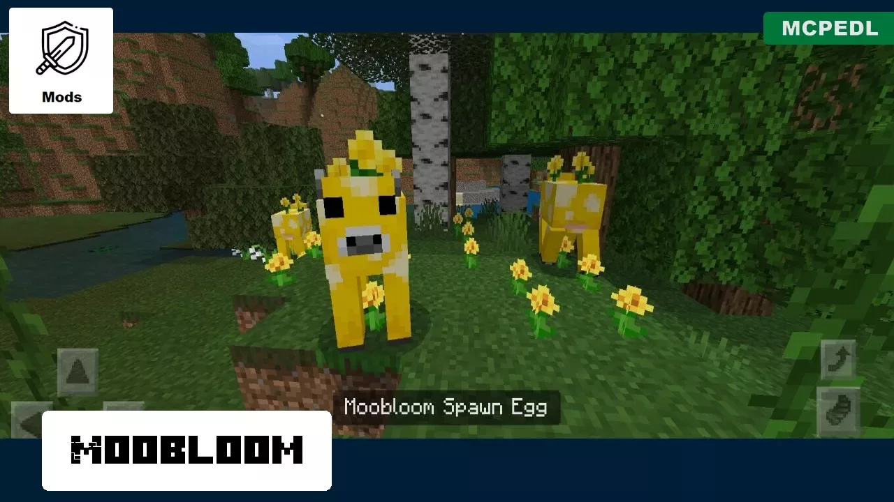 Moobloom from Forgotten Mobs Mod for Minecraft PE