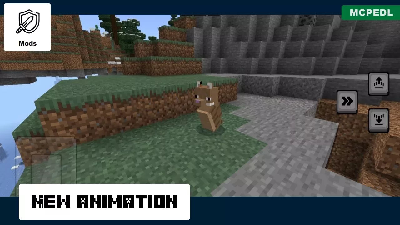 New Animation from Armadillo Mod for Minecraft PE