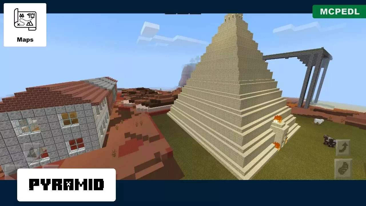 Pyramid from Mesa Village Map for Minecraft PE