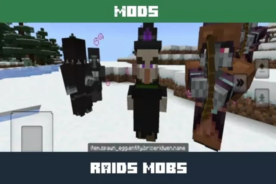 Raid Mobs Mod for Minecraft PE