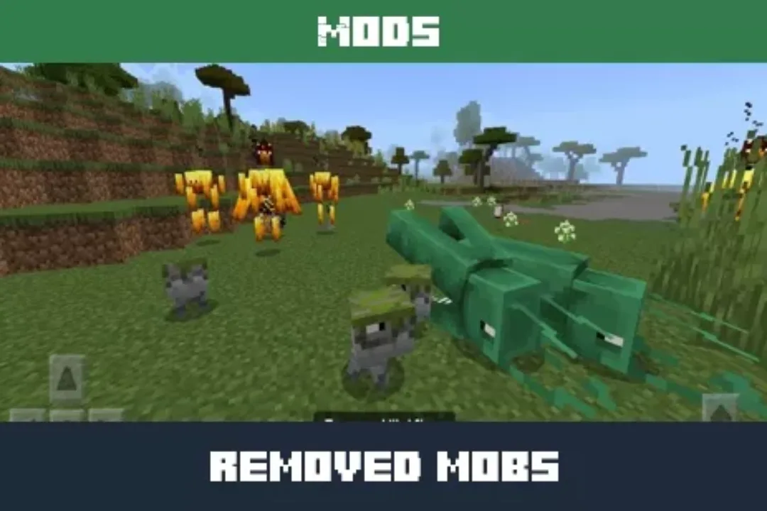 Removed Mobs Mod for Minecraft PE