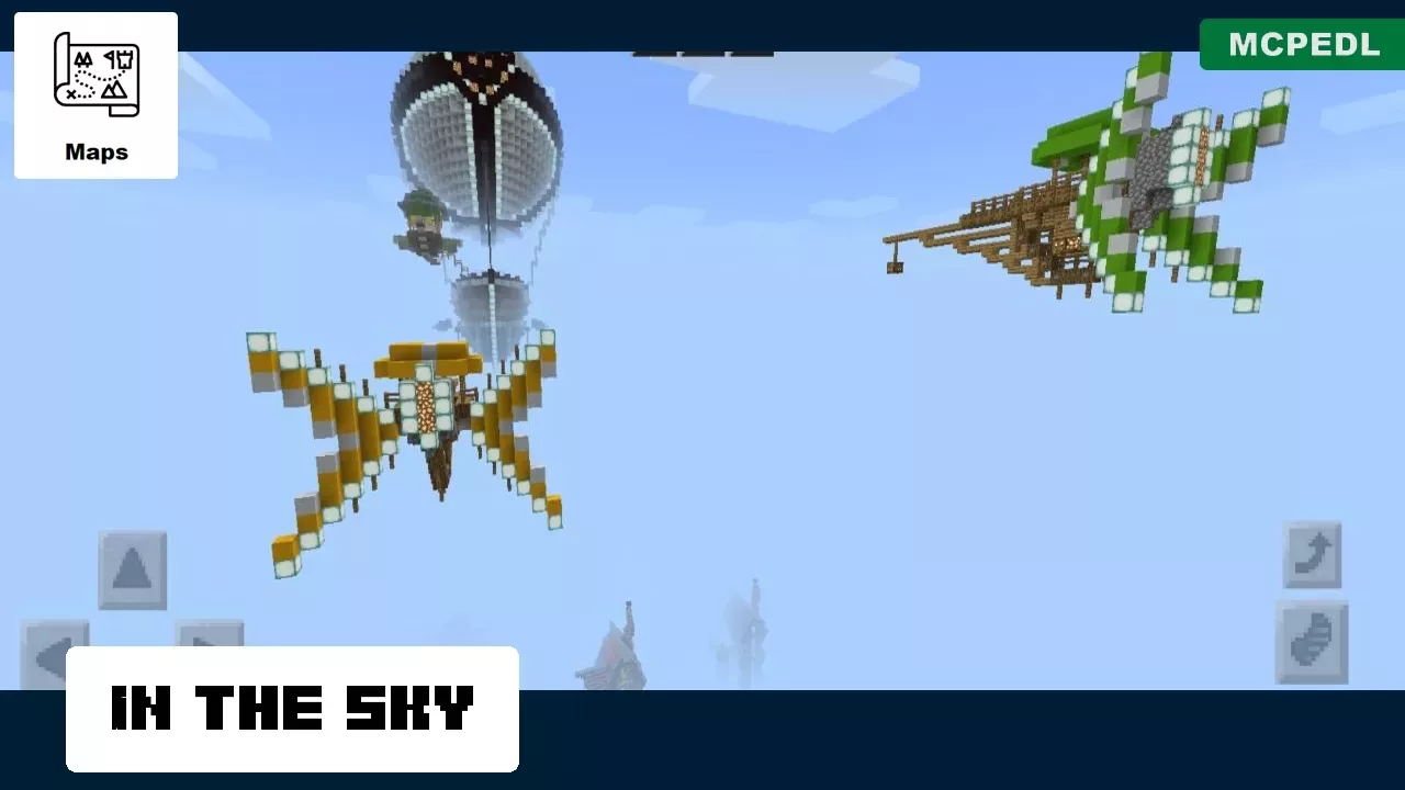In the Sky from Fantasy Village Map for Minecraft PE