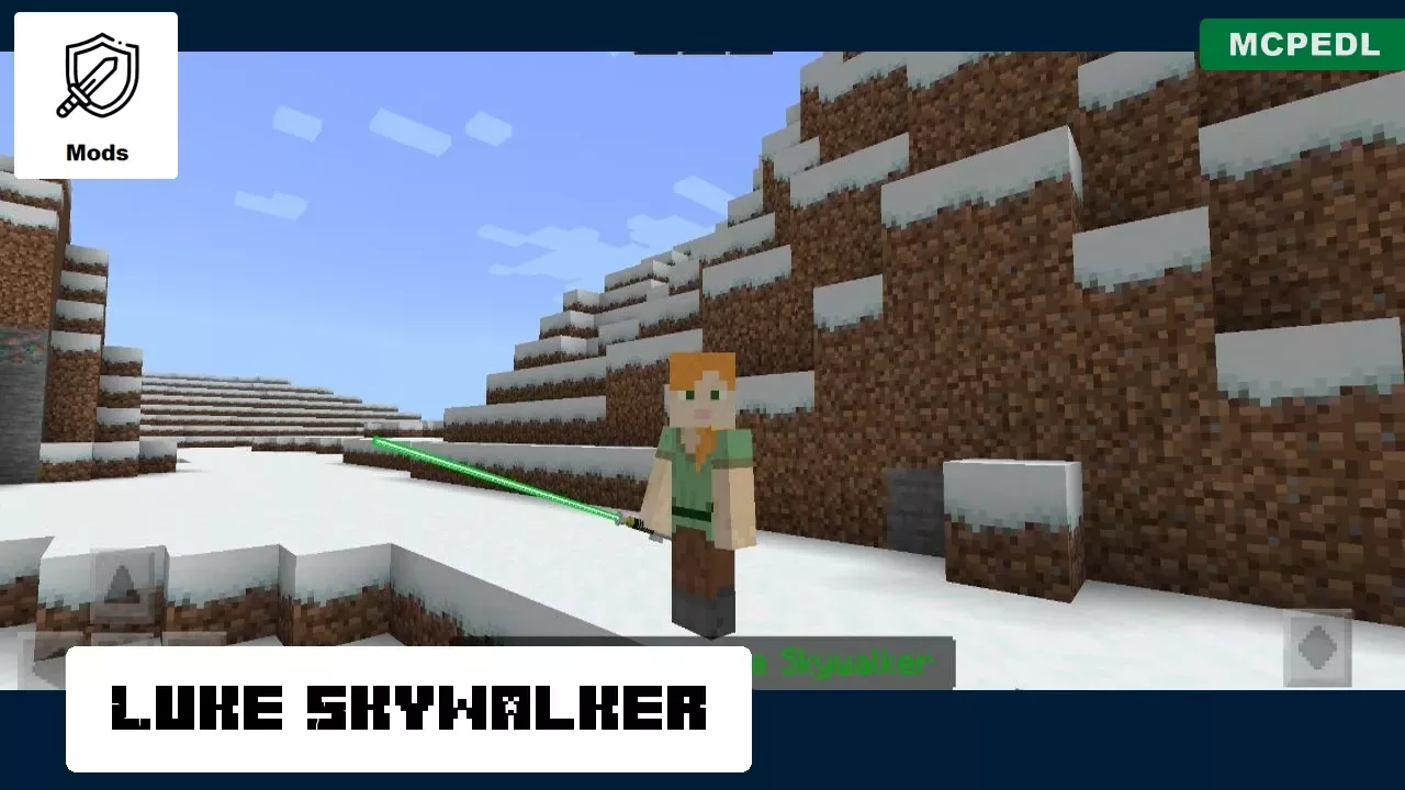 Skywalker from from Lightsaber Mod for Minecraft PE
