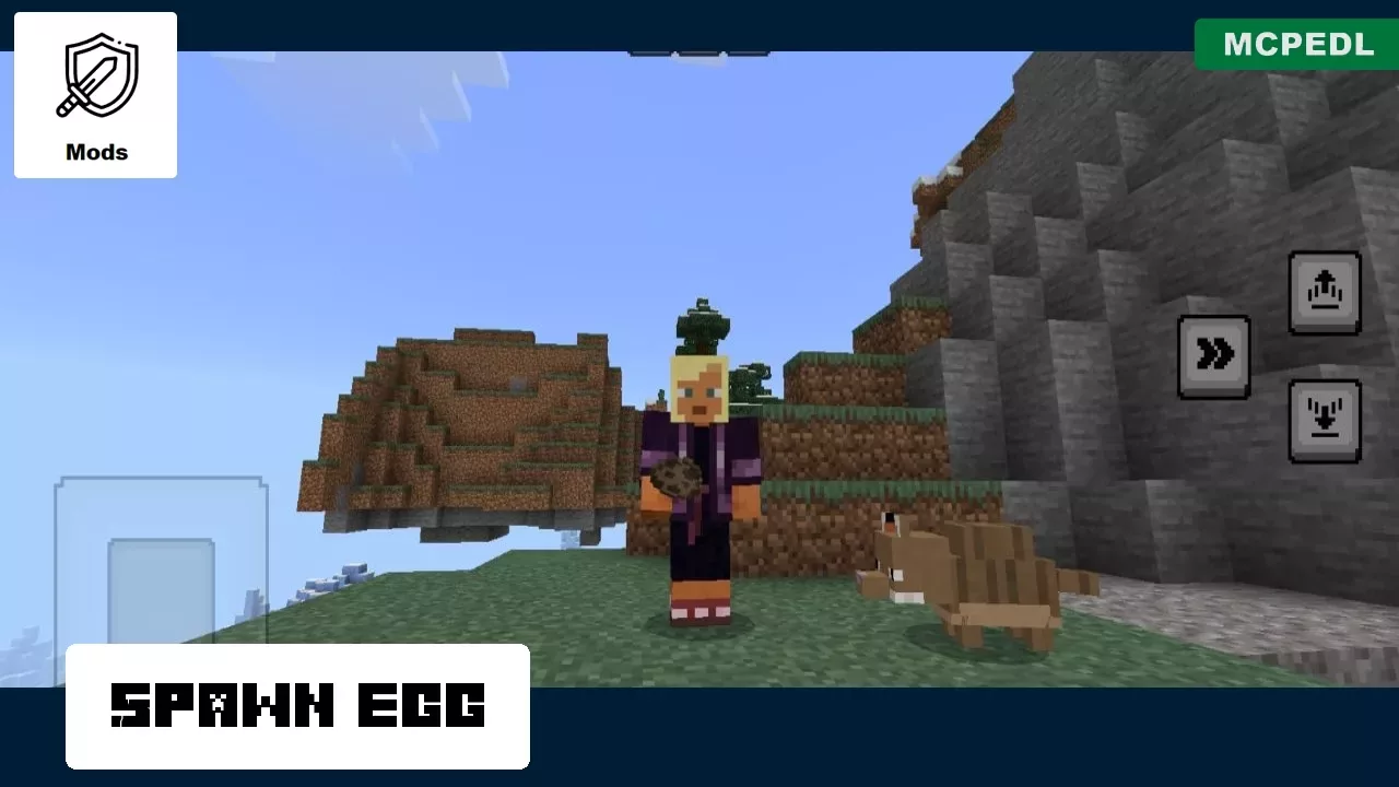 Spawn Egg from Armadillo Mod for Minecraft PE