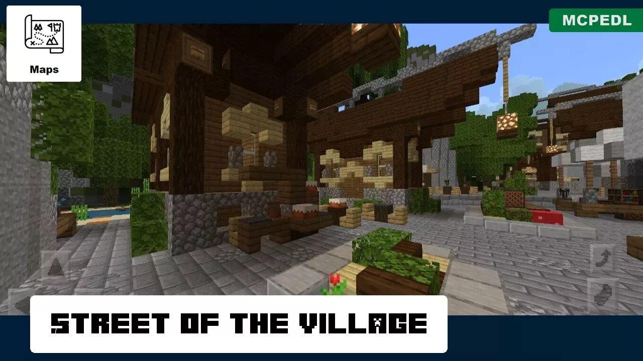 Street from Old Village Map for Minecraft PE