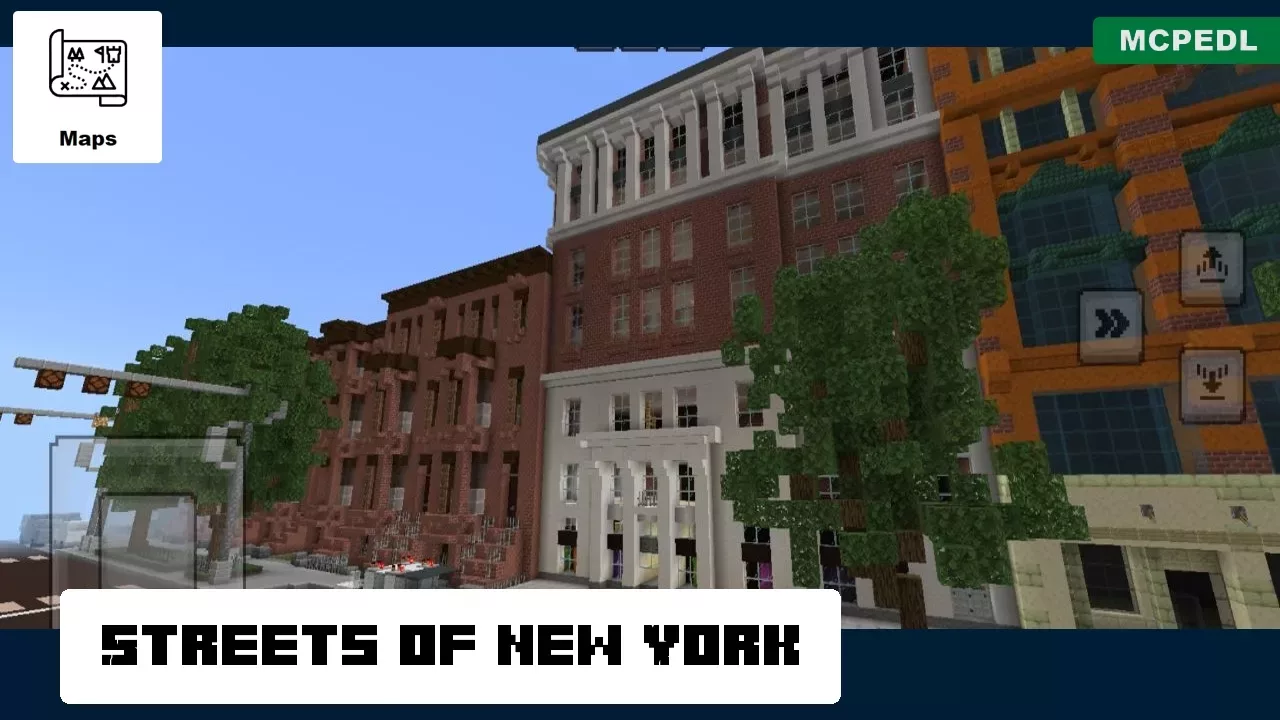 Streets from New York Map for Minecraft PE