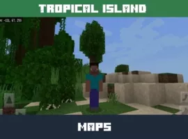 Tropic Island Map for Minecraft PE