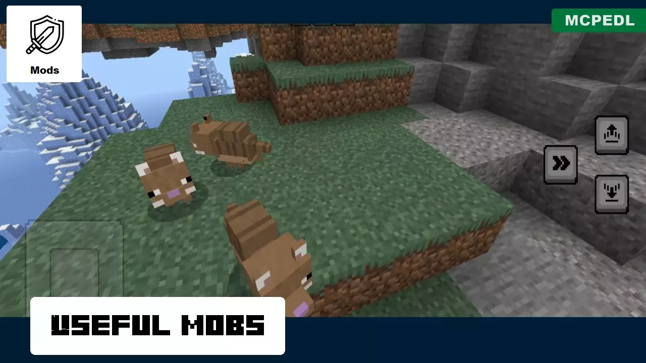 Useful Mobs from Armadillo Mod for Minecraft PE