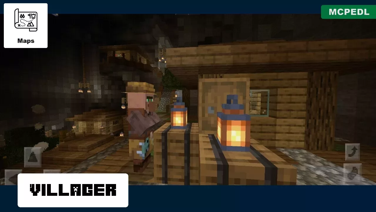 Villager from Cave Village Map for Minecraft PE