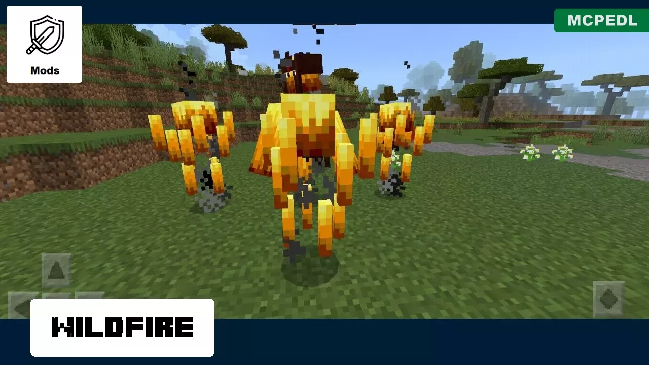 Wildfire from Removed Mobs Mod for Minecraft PE