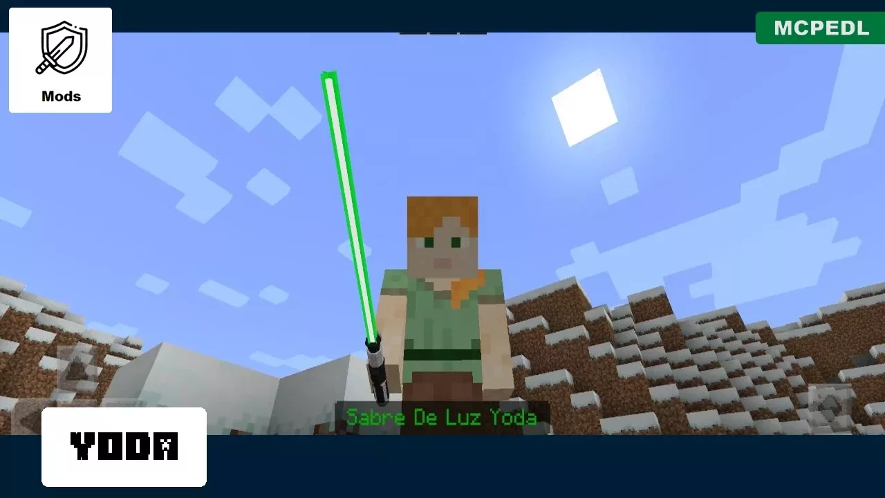 Yoda from Lightsaber Mod for Minecraft PE