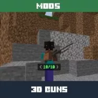 3D Gun Mod for Minecraft PE