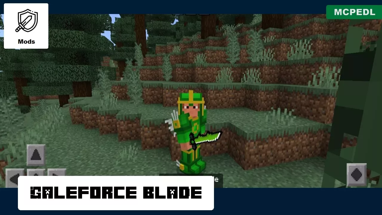 Force Blade from Mystic Weapon Mod for Minecraft PE