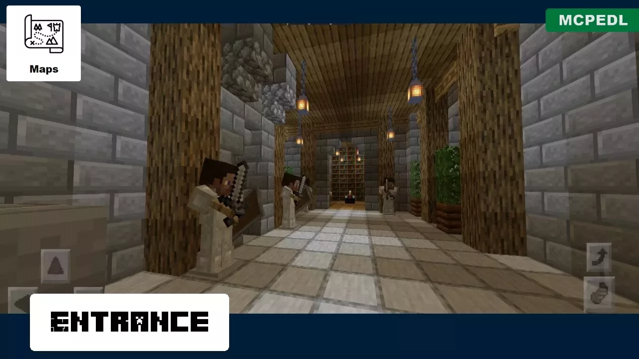 Entrance from Island Castle Map for Minecraft PE