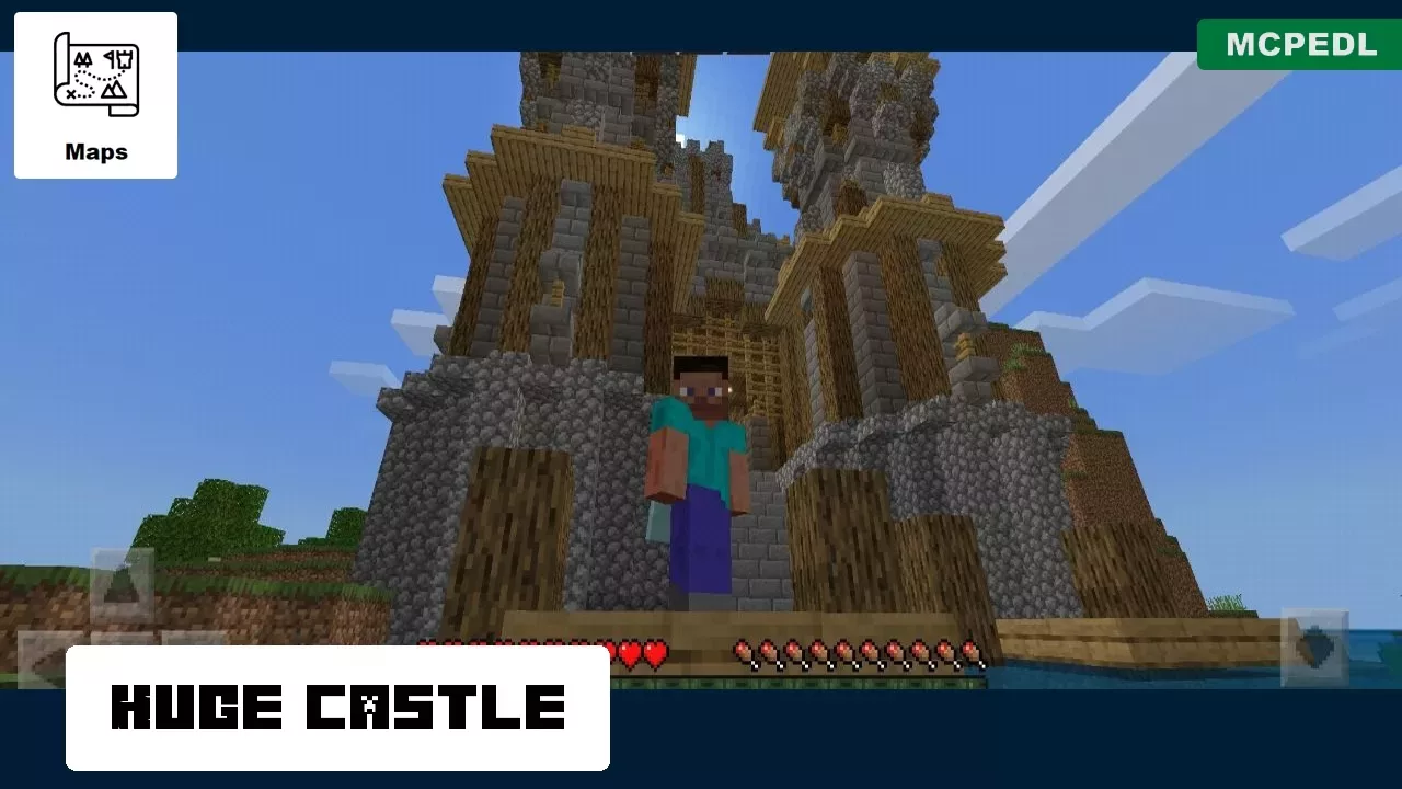 Huge Castle from Island Castle Map for Minecraft PE