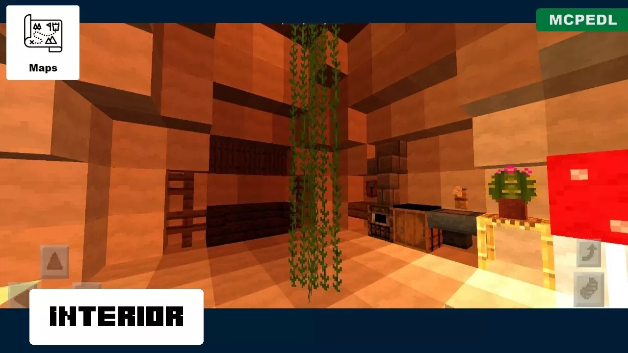Interior from Mushroom Castle Map for Minecraft PE