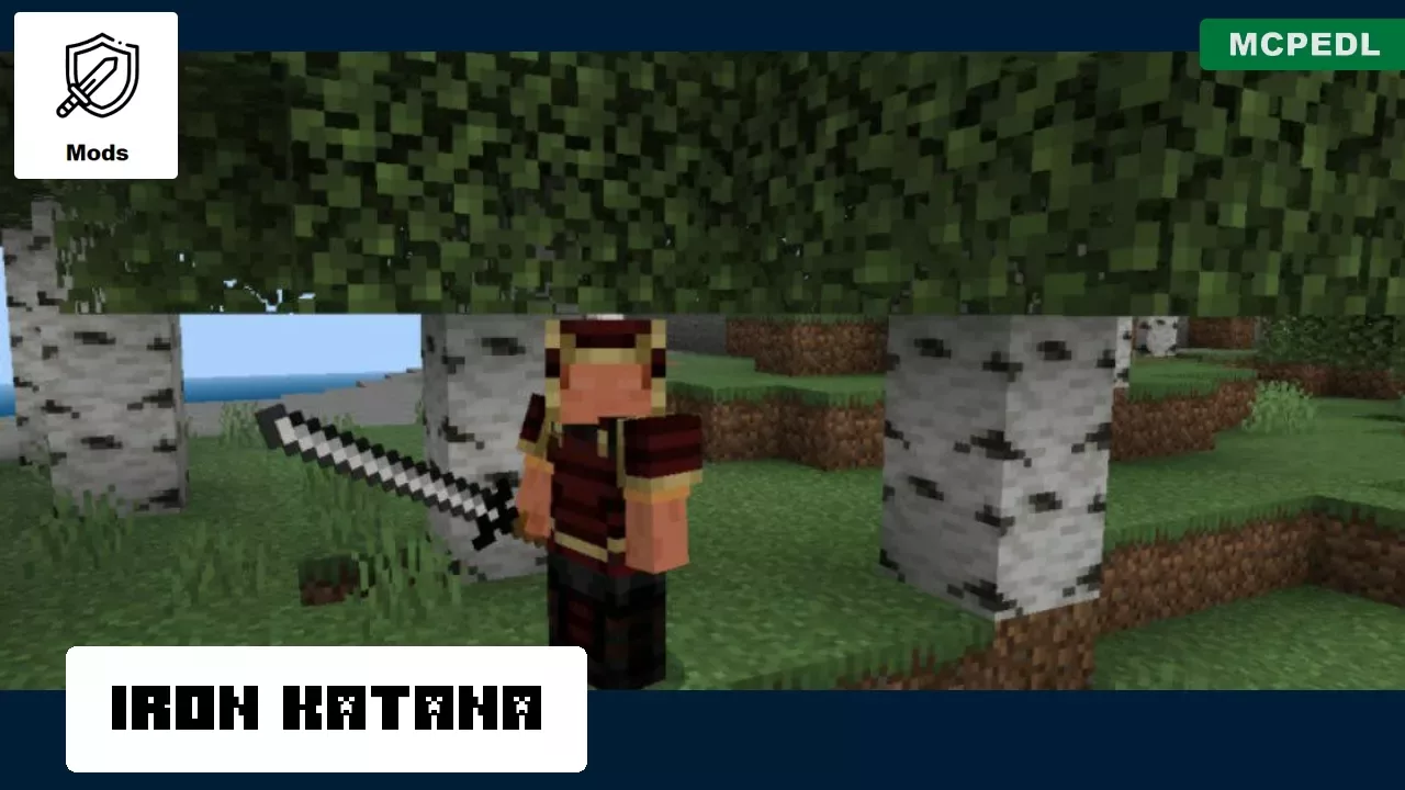 Iron Katana from Katana Mod for Minecraft PE