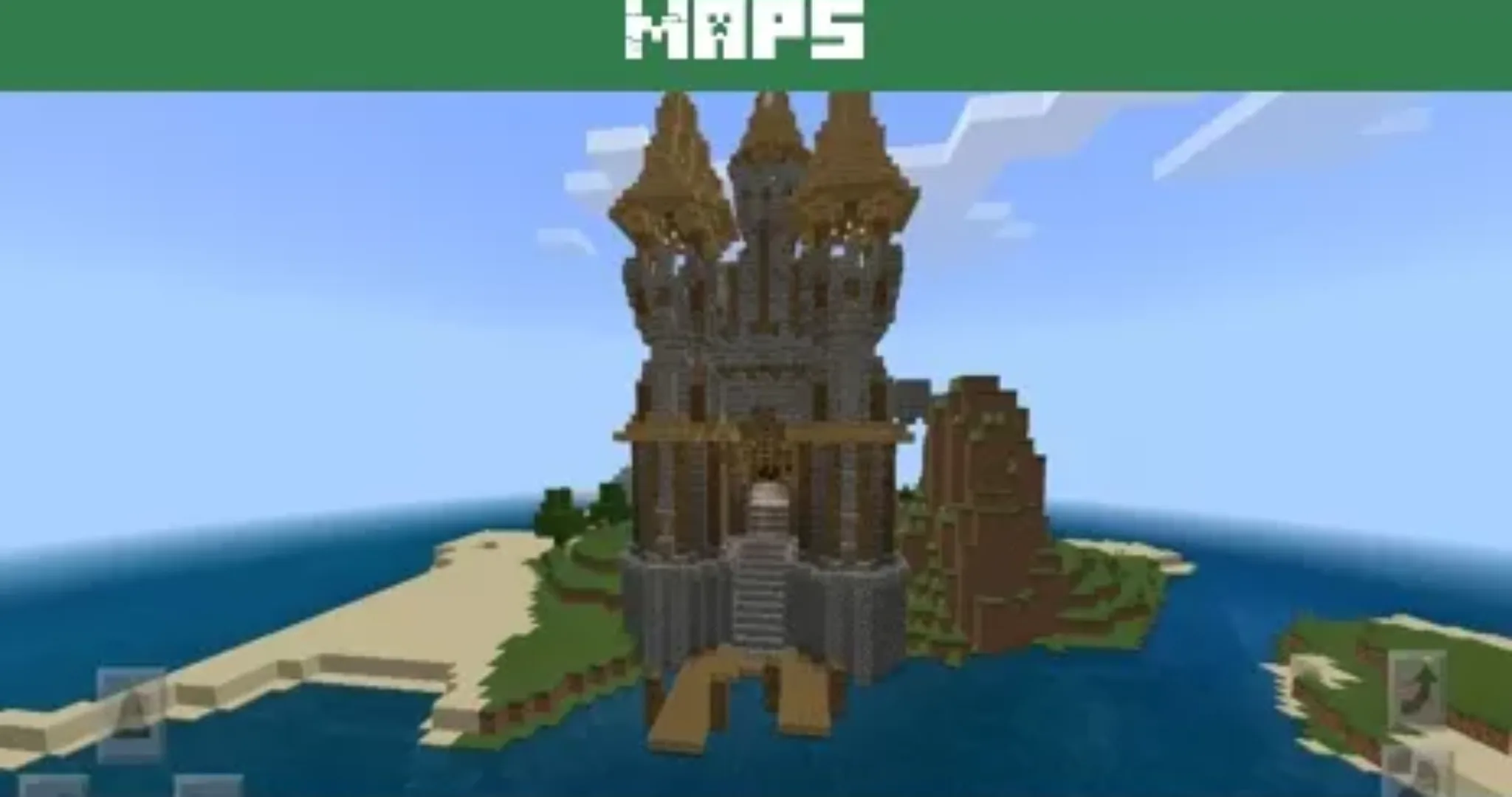 Island Castle Map for Minecraft PE