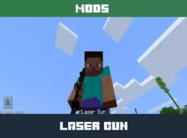 Laser Gun Mod for Minecraft PE