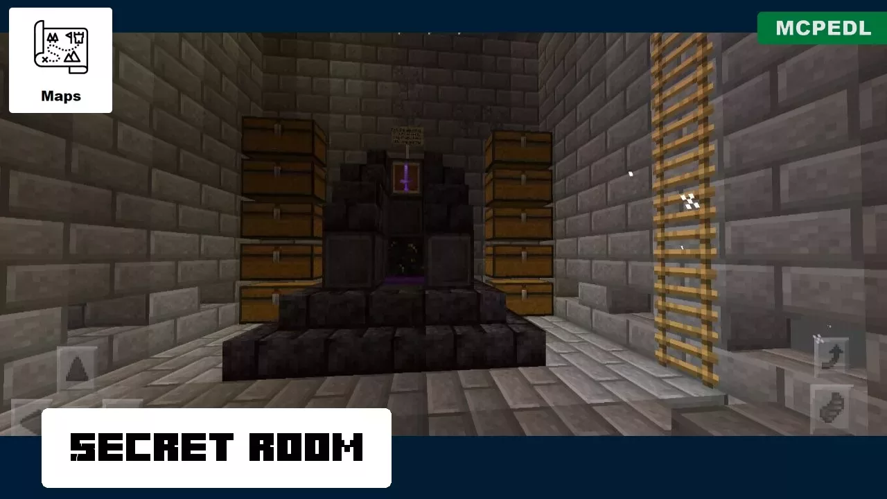 Secret Room from Snow Castle Map for Minecraft PE
