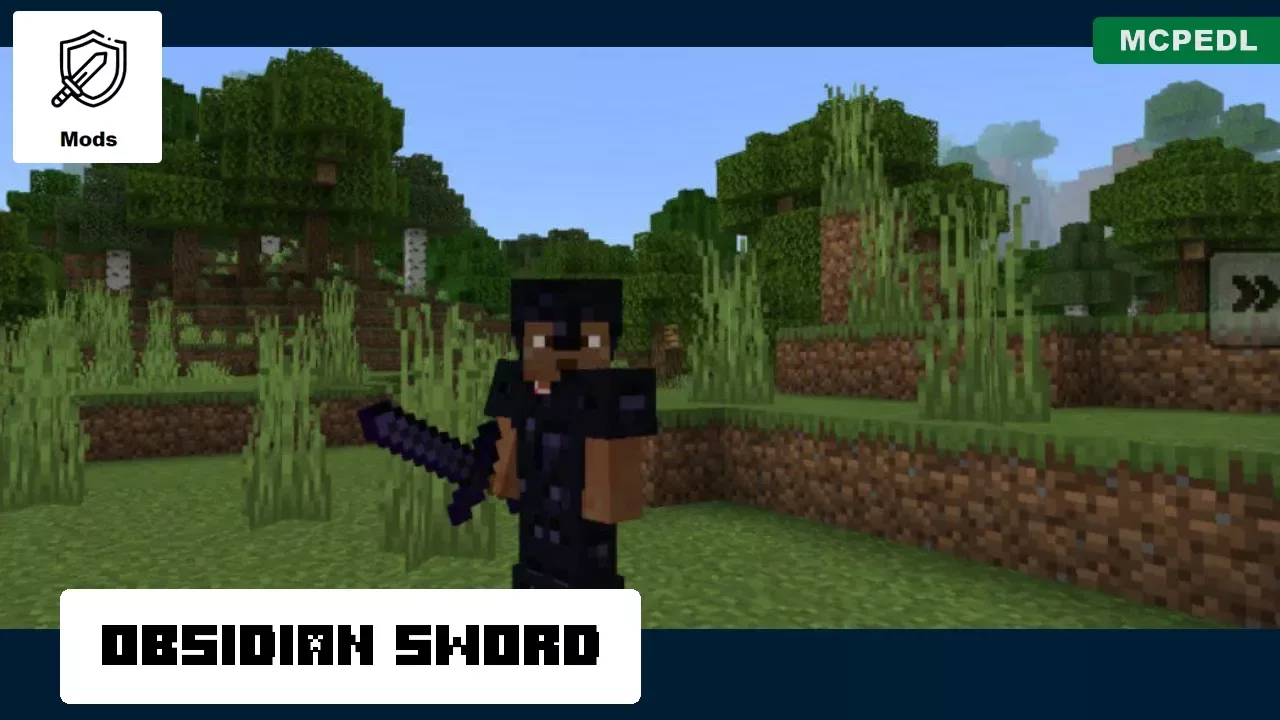 Sword from Obsidian Mod for Minecraft PE