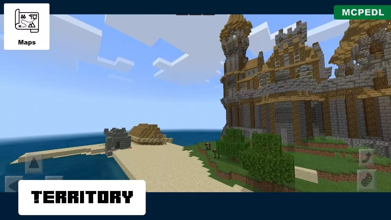 Territory from Island Castle Map for Minecraft PE