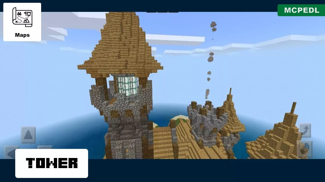 Tower from Island Castle Map for Minecraft PE