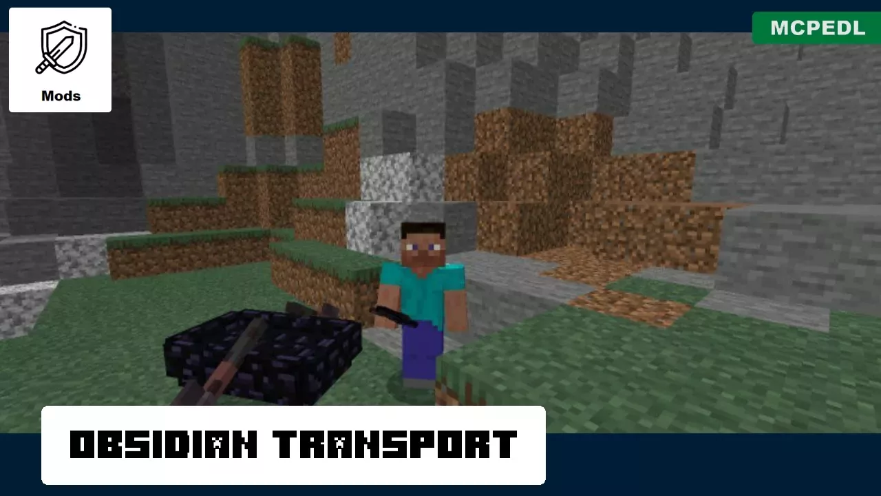 Transport from Obsidian Mod for Minecraft PE