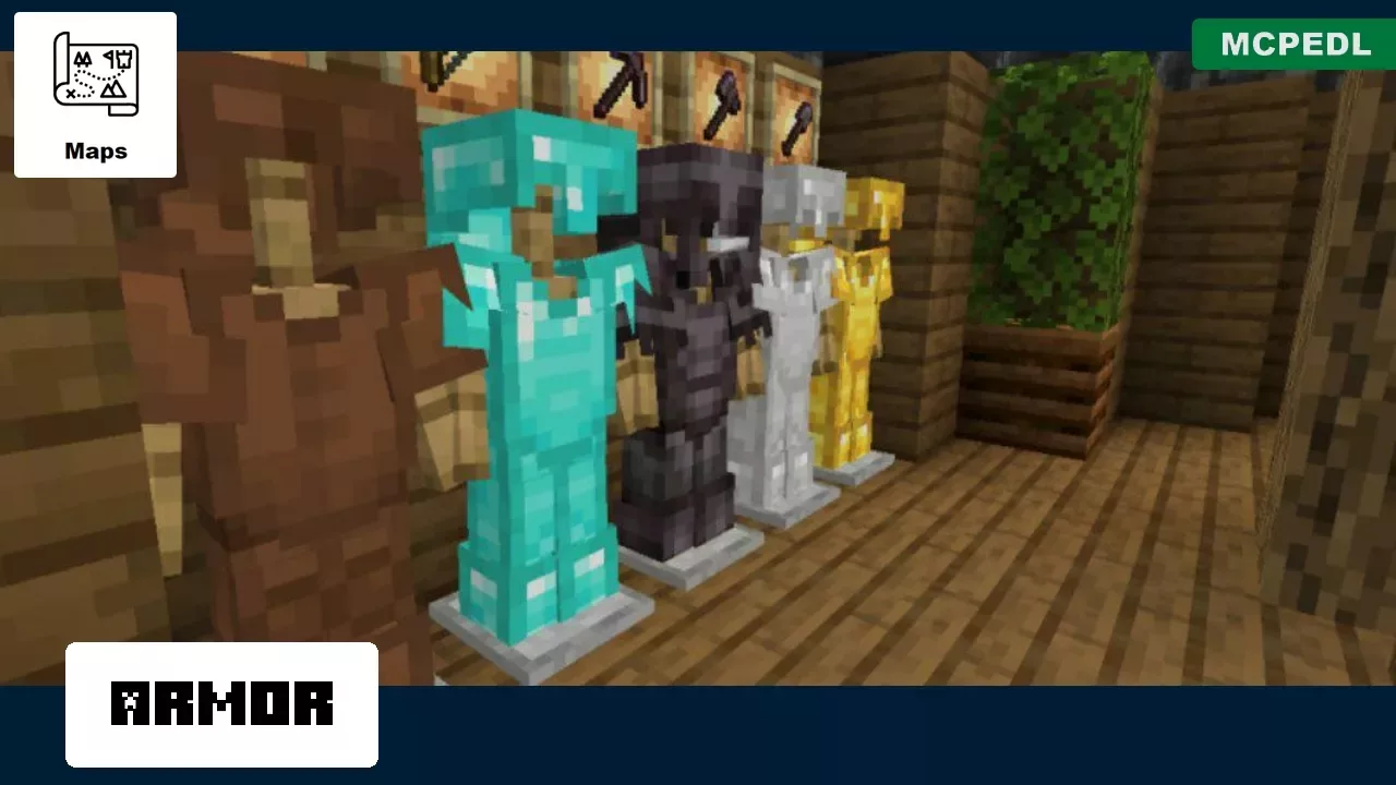 Armor from Underground Castle Map for Minecraft PE