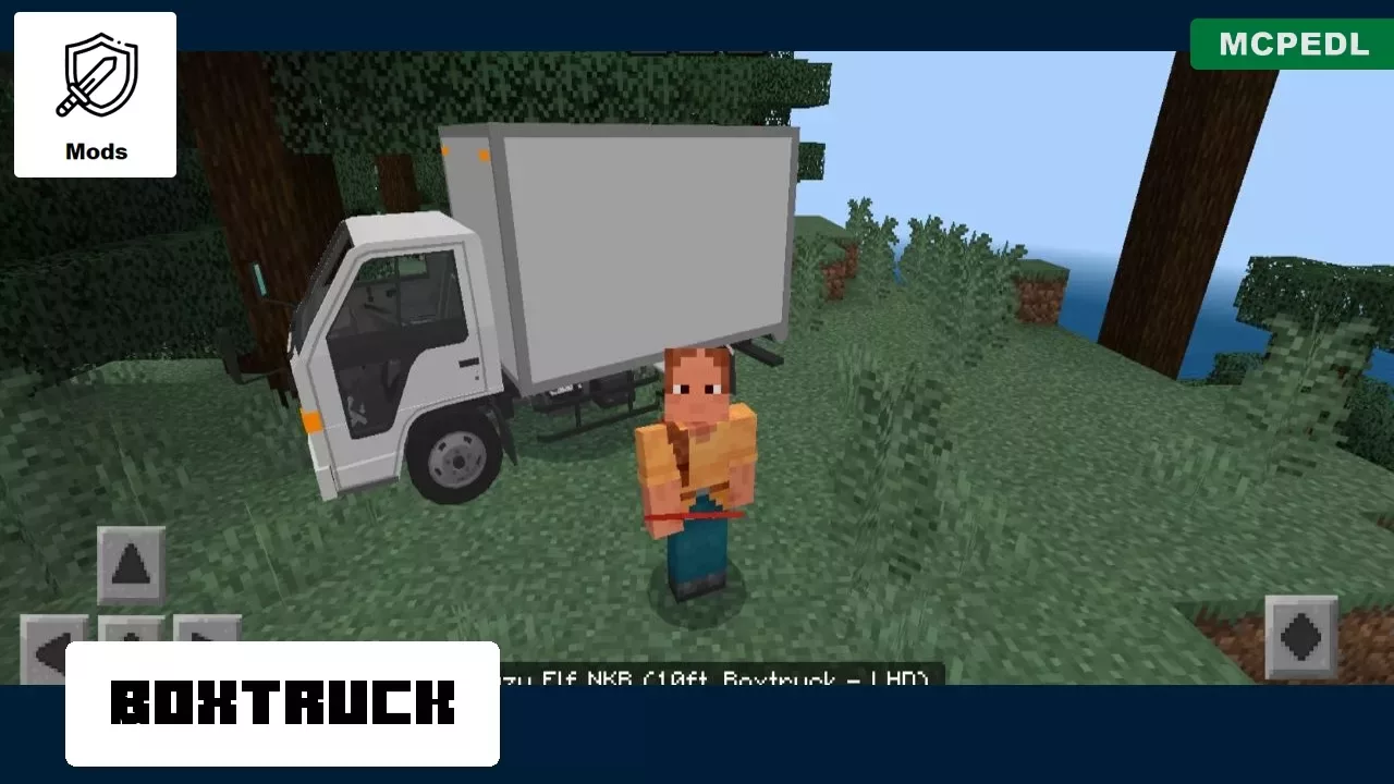 Boxtruck from Fire Truck Mod for Minecraft PE