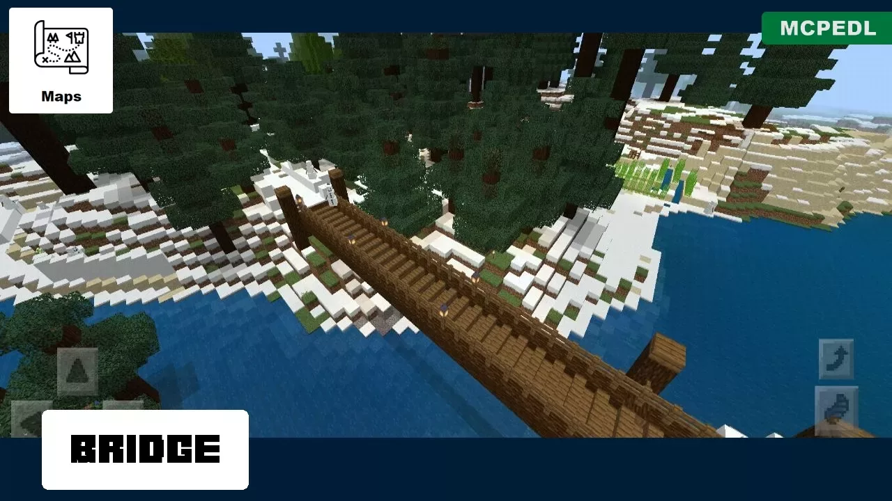 Bridge from Tundra Village Map for Minecraft PE