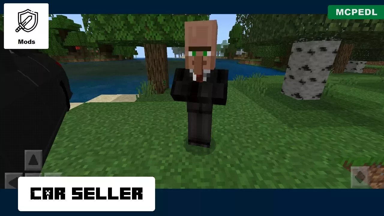 Car Seller from Mercedes Mod for Minecraft PE