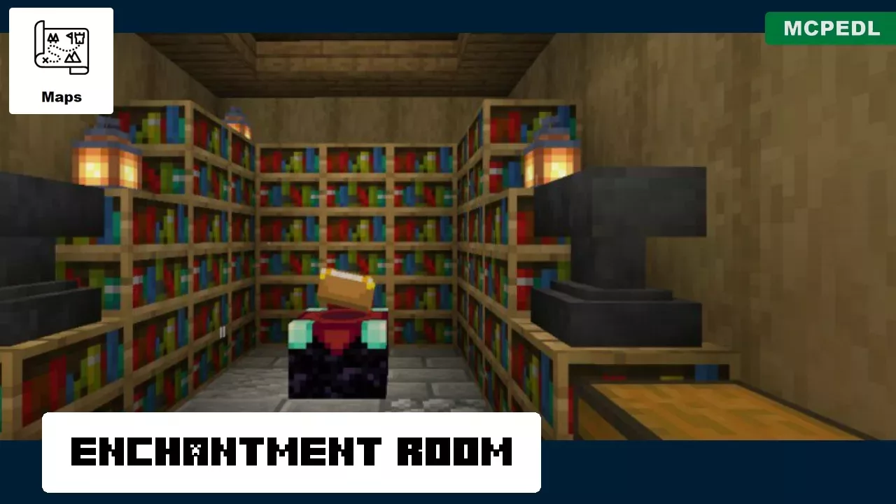 Enchantment Room from Underground Castle Map for Minecraft PE