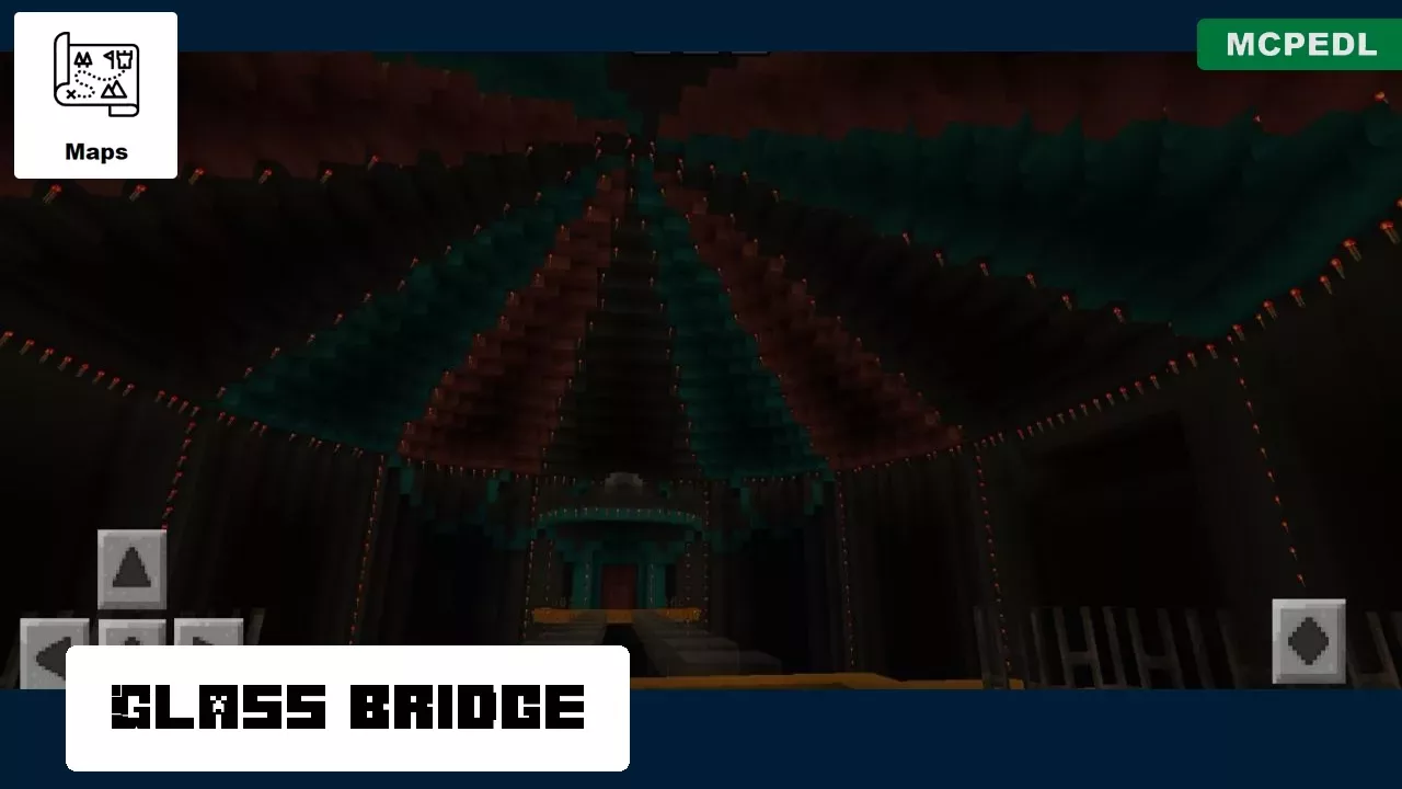 Glass Bridge from Squid Game Map for Minecraft PE