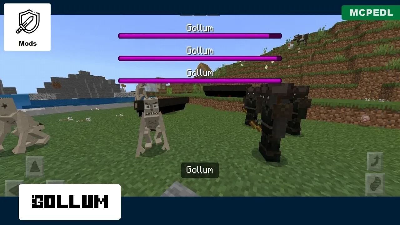 Gollum from Lord of Rings Mod for Minecraft PE