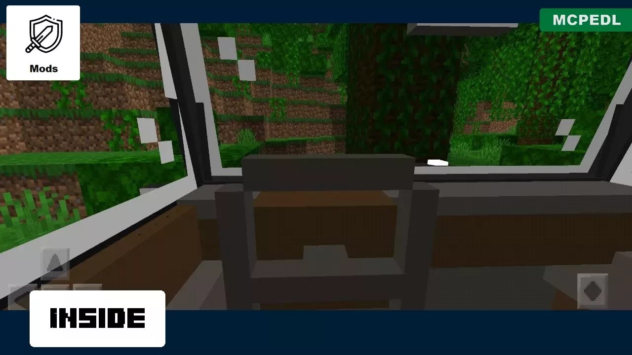 Inside from Gelentwagen Mod for Minecraft PE