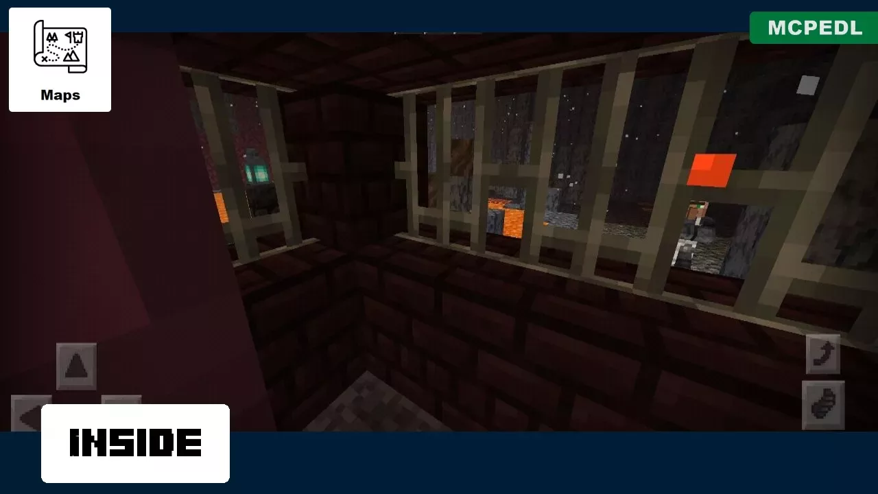 Inside from Nether Village Map for Minecraft PE